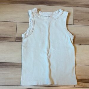 Women's Cream Sleeveless Tank Top